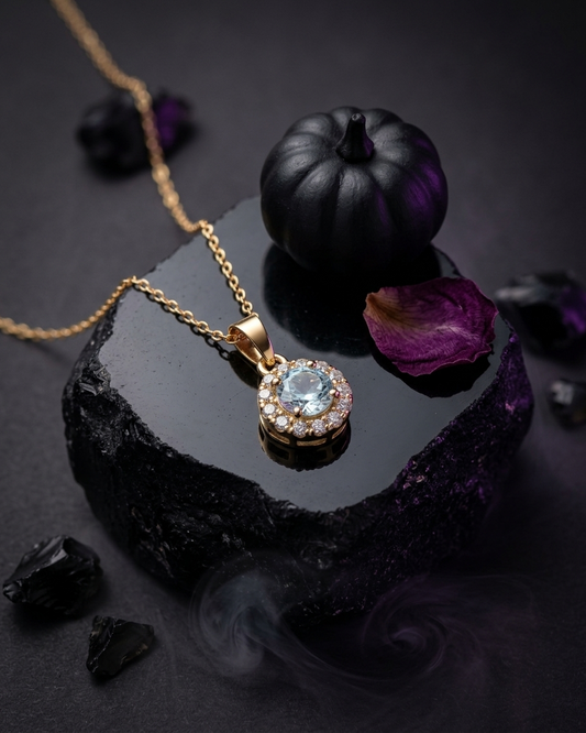 Aurora Halo Necklace Crystal Pendant 1||1 quality