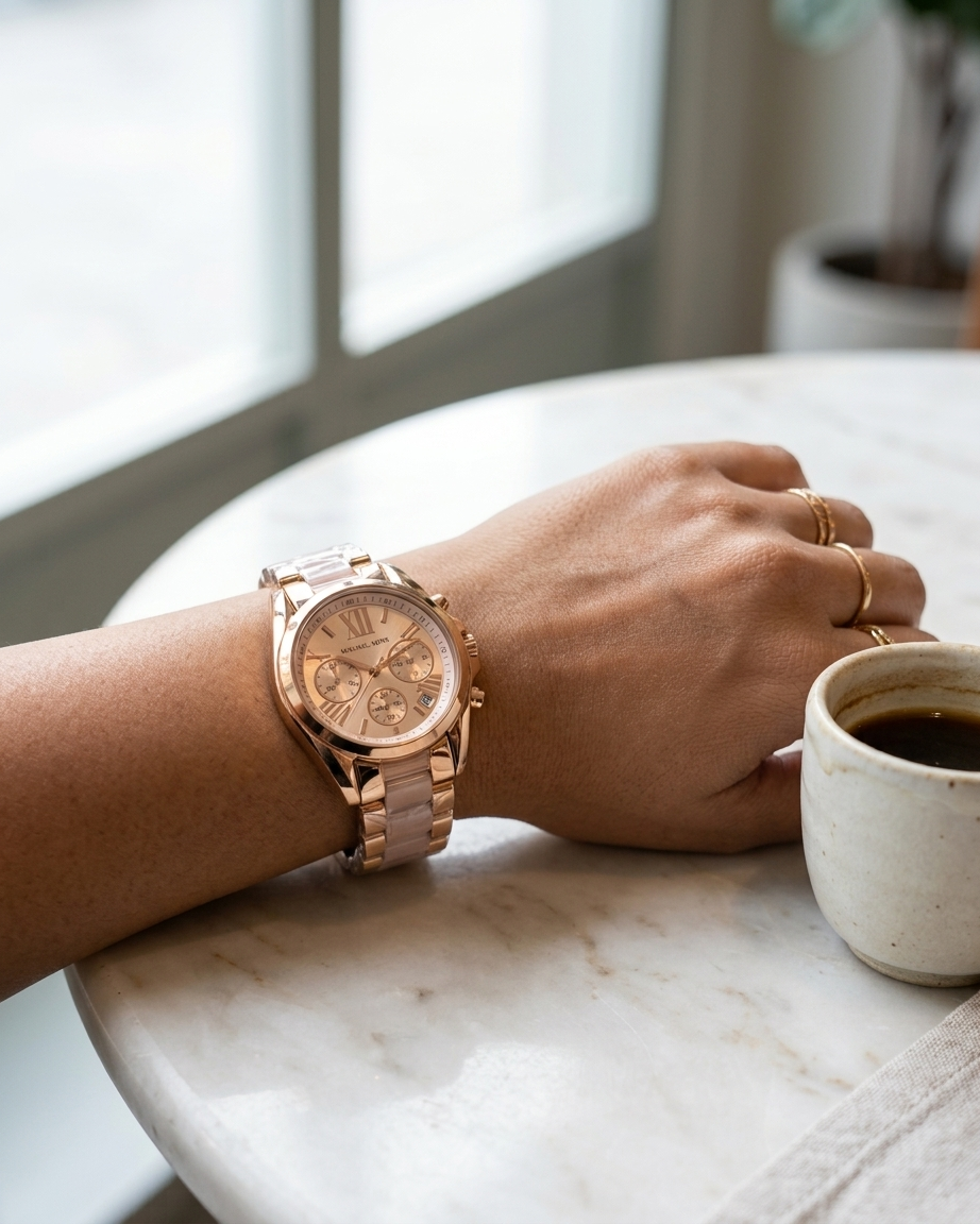 MK | WM05| White Women's Watch | 1:1 Quality- WHITE