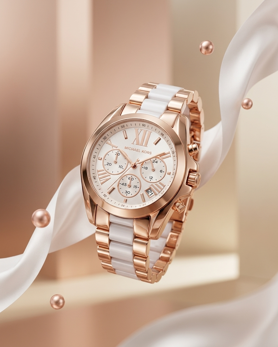 MK | WM05| White Women's Watch | 1:1 Quality- WHITE