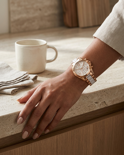 MK | WM05| White Women's Watch | 1:1 Quality- WHITE