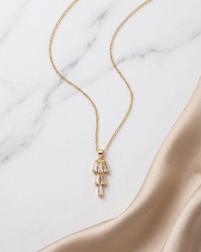 Golden Cascade Necklace 1||1 quality