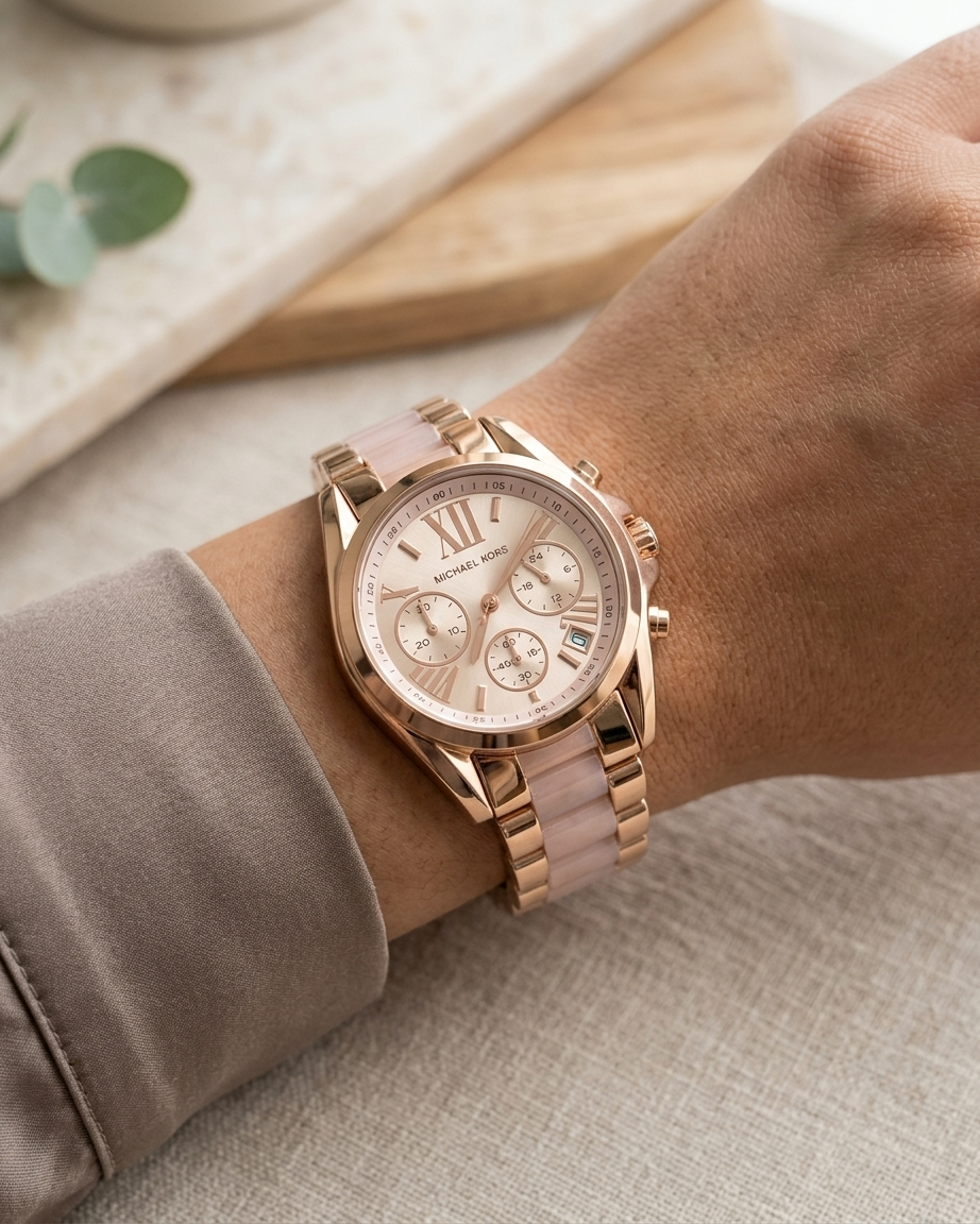 MK | WM05| White Women's Watch | 1:1 Quality- WHITE