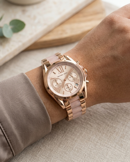 MK | WM05| White Women's Watch | 1:1 Quality- WHITE