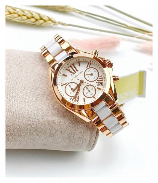 MK | WM05| White Women's Watch | 1:1 Quality- WHITE